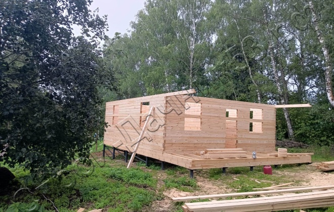 4 Брусовой дом ОД-25, 12x7.5м, 90 М², Калужская область, Жуковский район, деревня Кутепово (3)